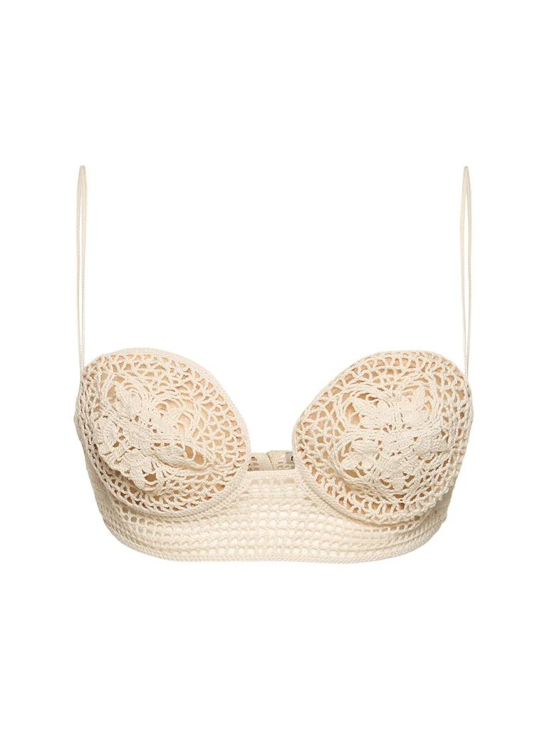 Magda Butrym Crochet Bra Top from LUISAVIAROMA