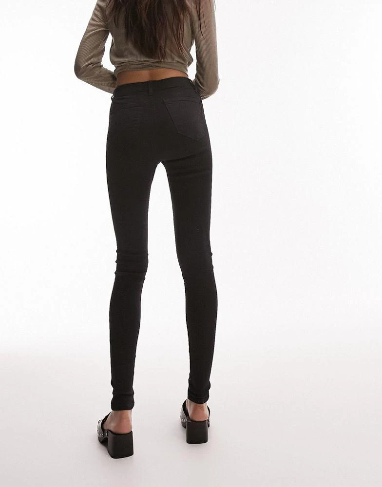 Topshop Topshop high rise Joni jeans in black 4