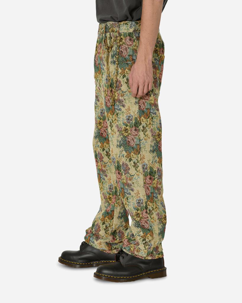 Song for the Mute Floral Jacquard Long Work Multicolor Pants