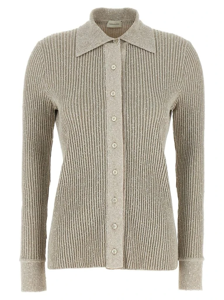 Magda Butrym Magda Butrym Marled Collared Jumper 1