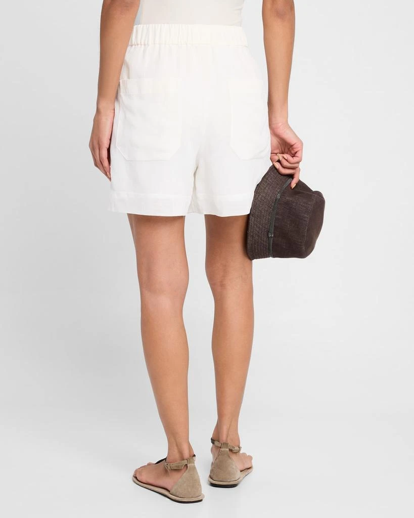 Brunello Cucinelli Pull-Up Cotton Gauze Shorts 3