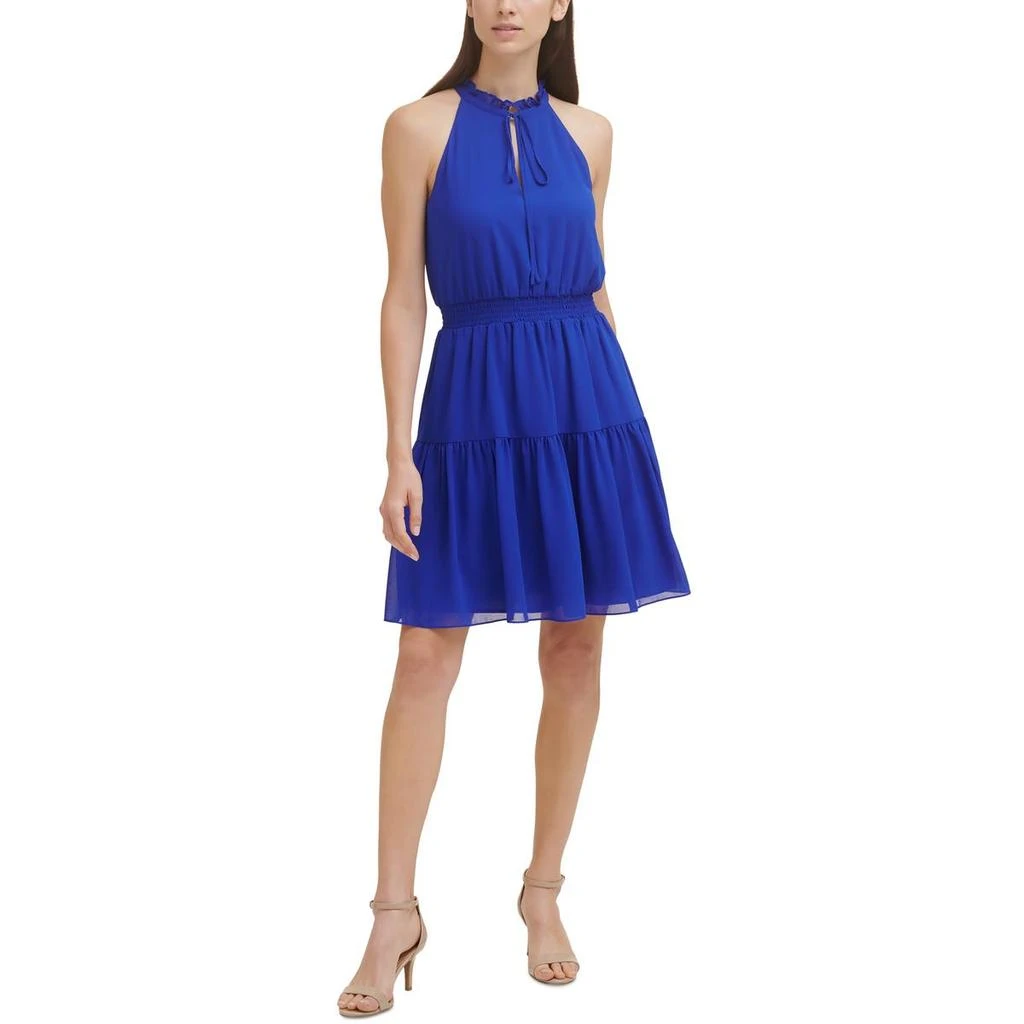 Vince Camuto Womens Tiered Mini Halter Dress 3