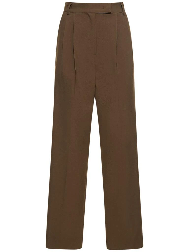 The Frankie Shop Bea Pleated Tech Twill Pants 1