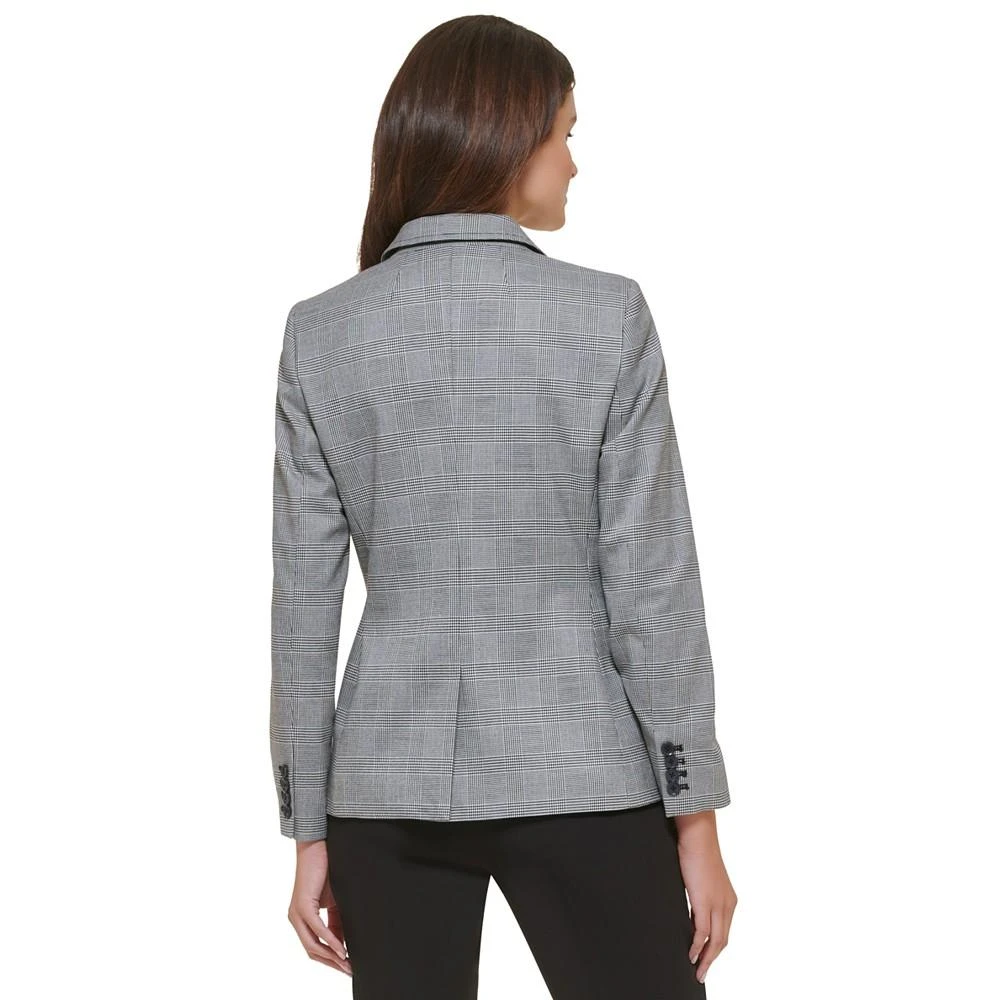 Tommy Hilfiger Women's Printed Notched-Collar Pocket-Front Blazer 2