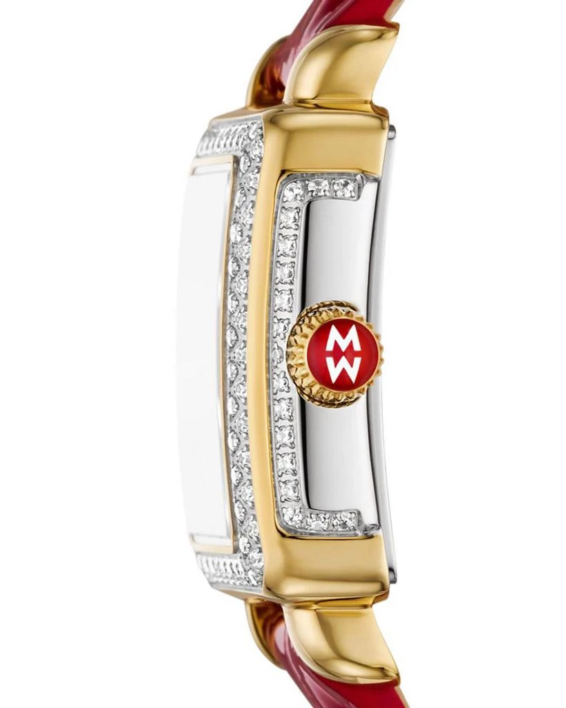 Michele Special Edition Deco Madison Mini Two Tone 18K Gold Plated Diamond Pavé Dial Watch, 23mm x 24mm 2