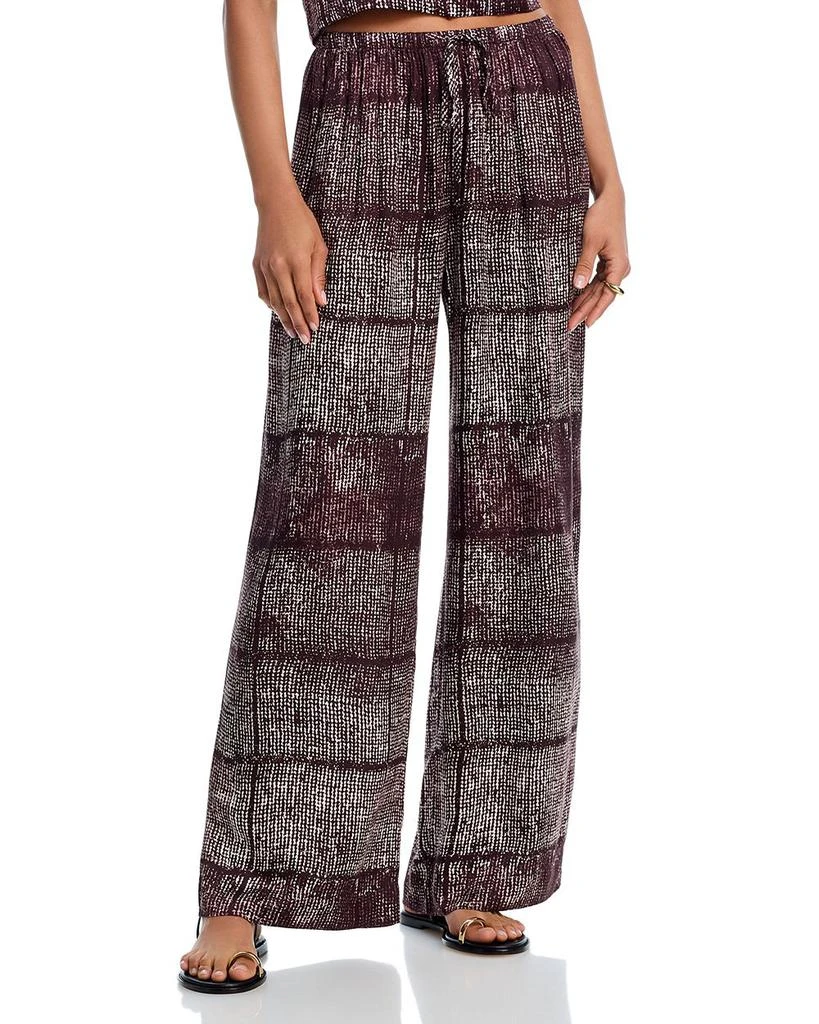 Bella Dahl Asilah Textured Print Wide Leg Pant 1