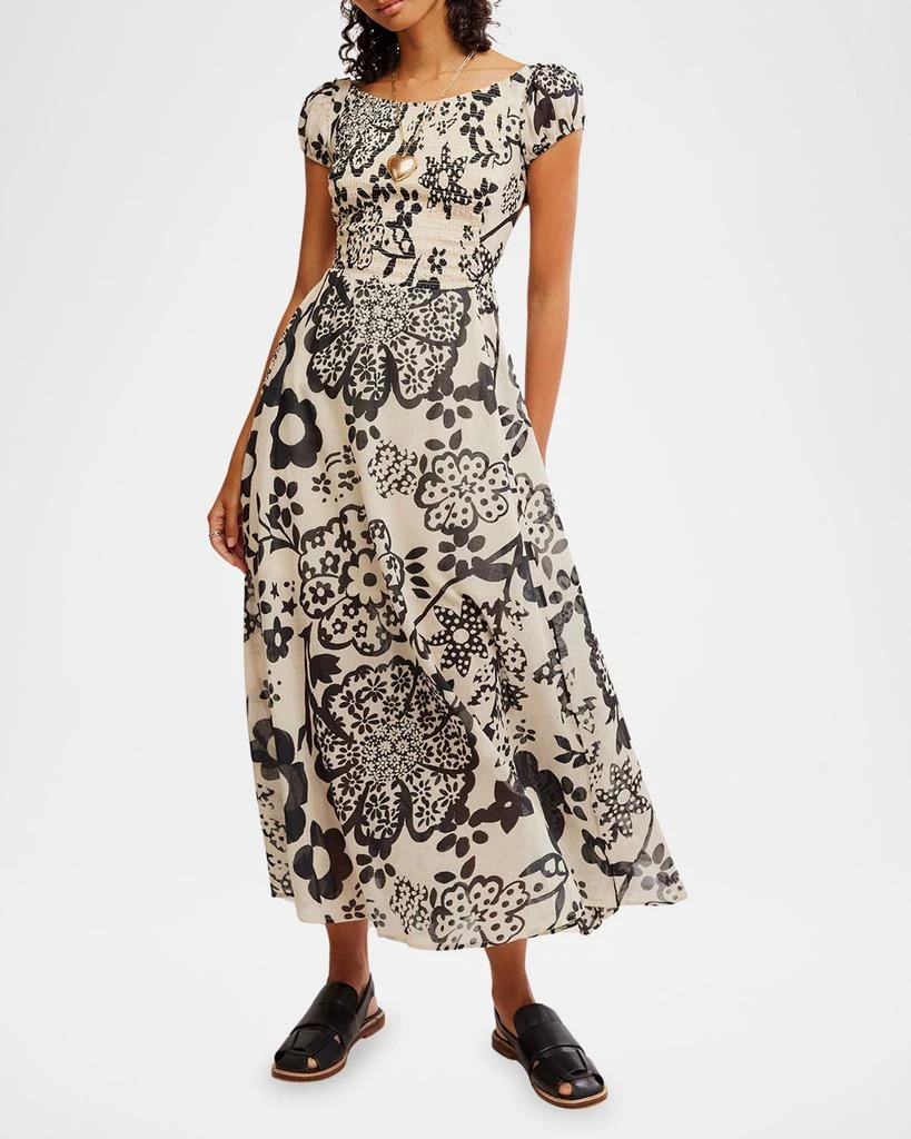 Free People Ultraviolet Polka-Dot Maxi Dress 1