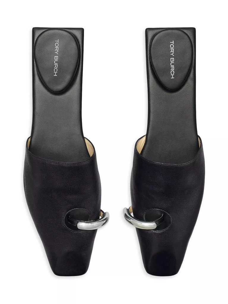 Tory Burch Pierced Leather Mules 3