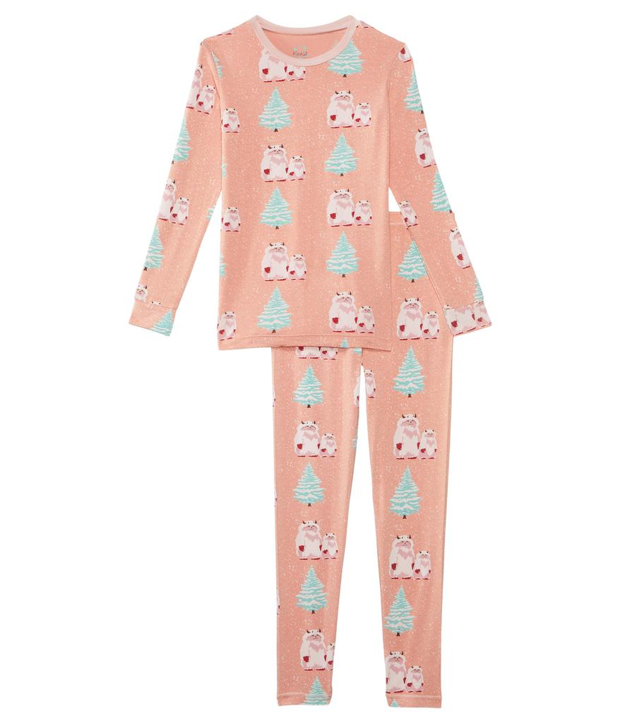 KicKee Pants Print Long Sleeve Pajama Set (Big Kid)