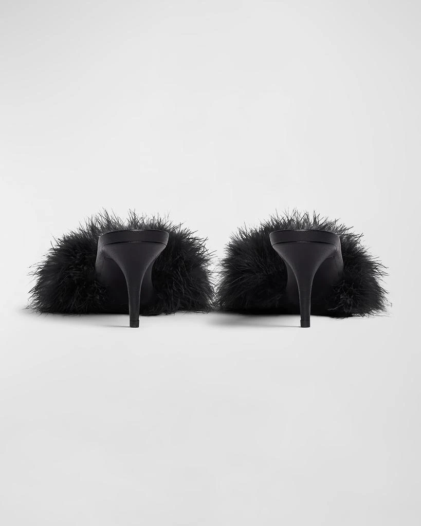 Balenciaga Boudoir Feather Mule Sandals 4