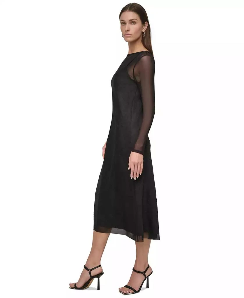 dkny black silk dress Vintage DKNY Dress// 90s Black Maxi Dress// Donna Karan Black Clubbing Dress (F1)