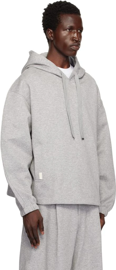 Wooyoungmi Gray Neoprene Hoodie 2