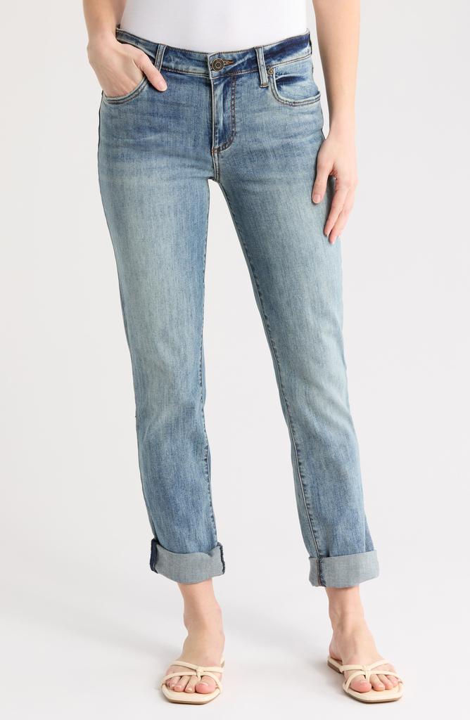 KUT from the Kloth Katy Flap Pocket Mid Rise Boyfriend Jeans