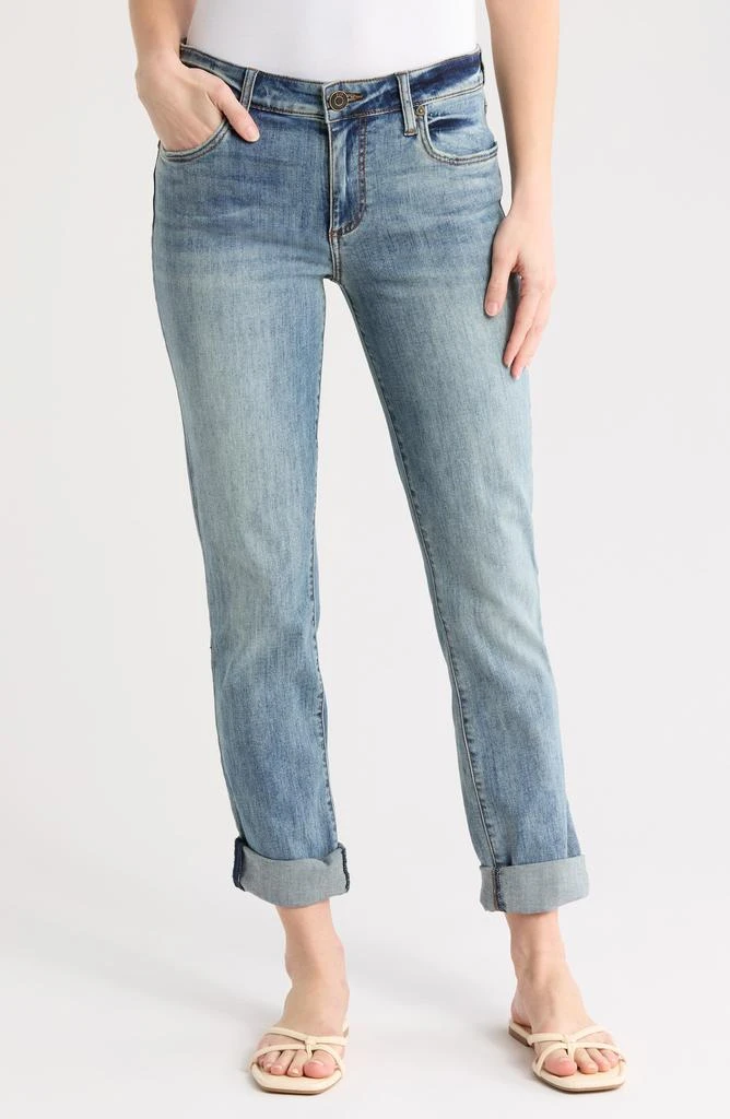 KUT from the Kloth Katy Flap Pocket Mid Rise Boyfriend Jeans 1