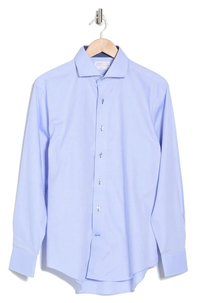 Lorenzo Uomo Trim Fit Solid Cotton Dress Shirt 3