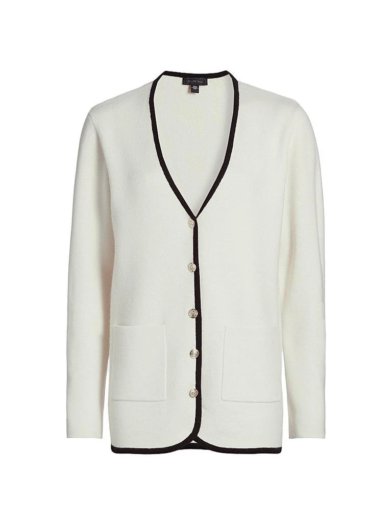 Saks Fifth Avenue Contrast Cashmere Tipped Blazer 1