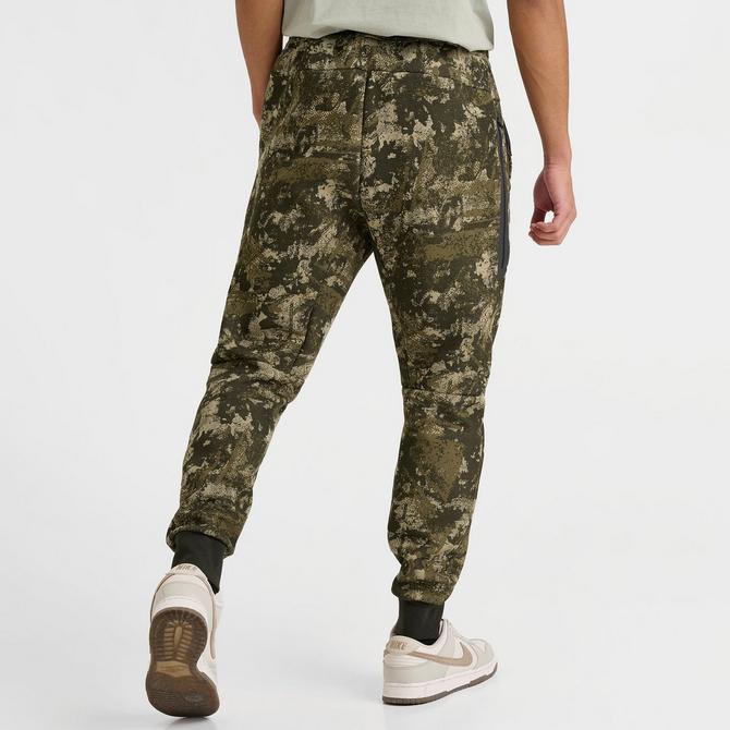 men's printed camo joggers nike tech fleece