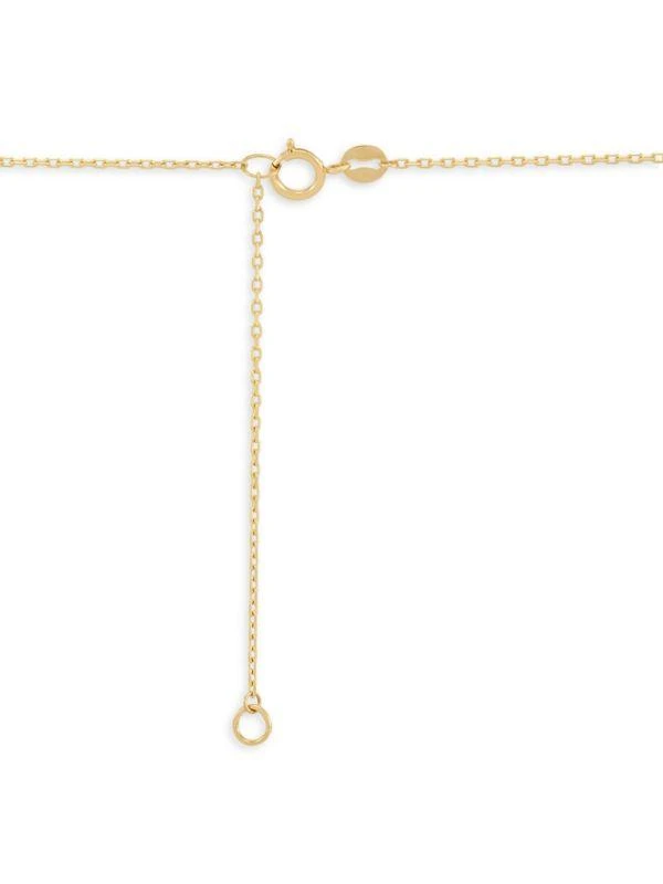 Saks Fifth Avenue 14K Yellow Gold Heart Pendant Chain Necklace 2
