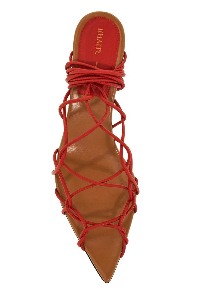 Khaite "arden low heel sand 2