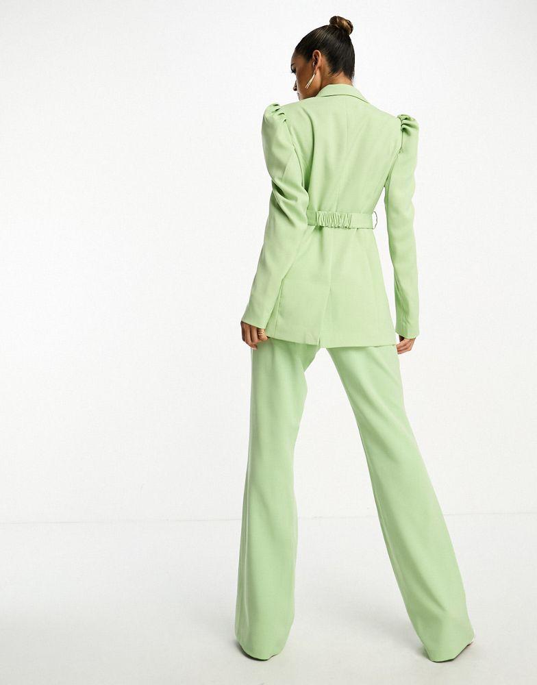 Y.A.S. Y.A.S tailored flared trouser co-ord in mint green