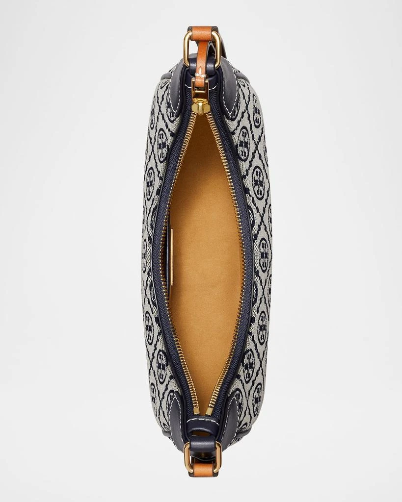 Tory Burch T Monogram Crescent Canvas Shoulder Bag 4