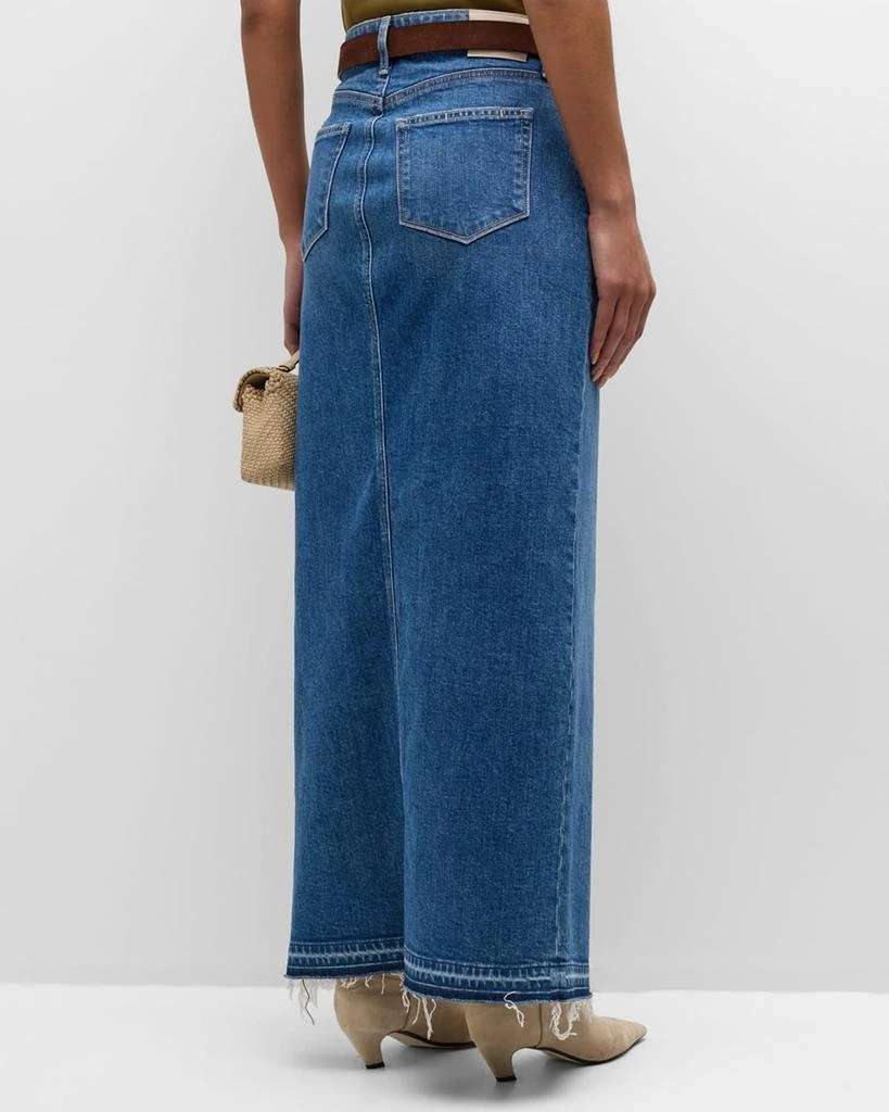 Paige Angela Denim Maxi Skirt 6