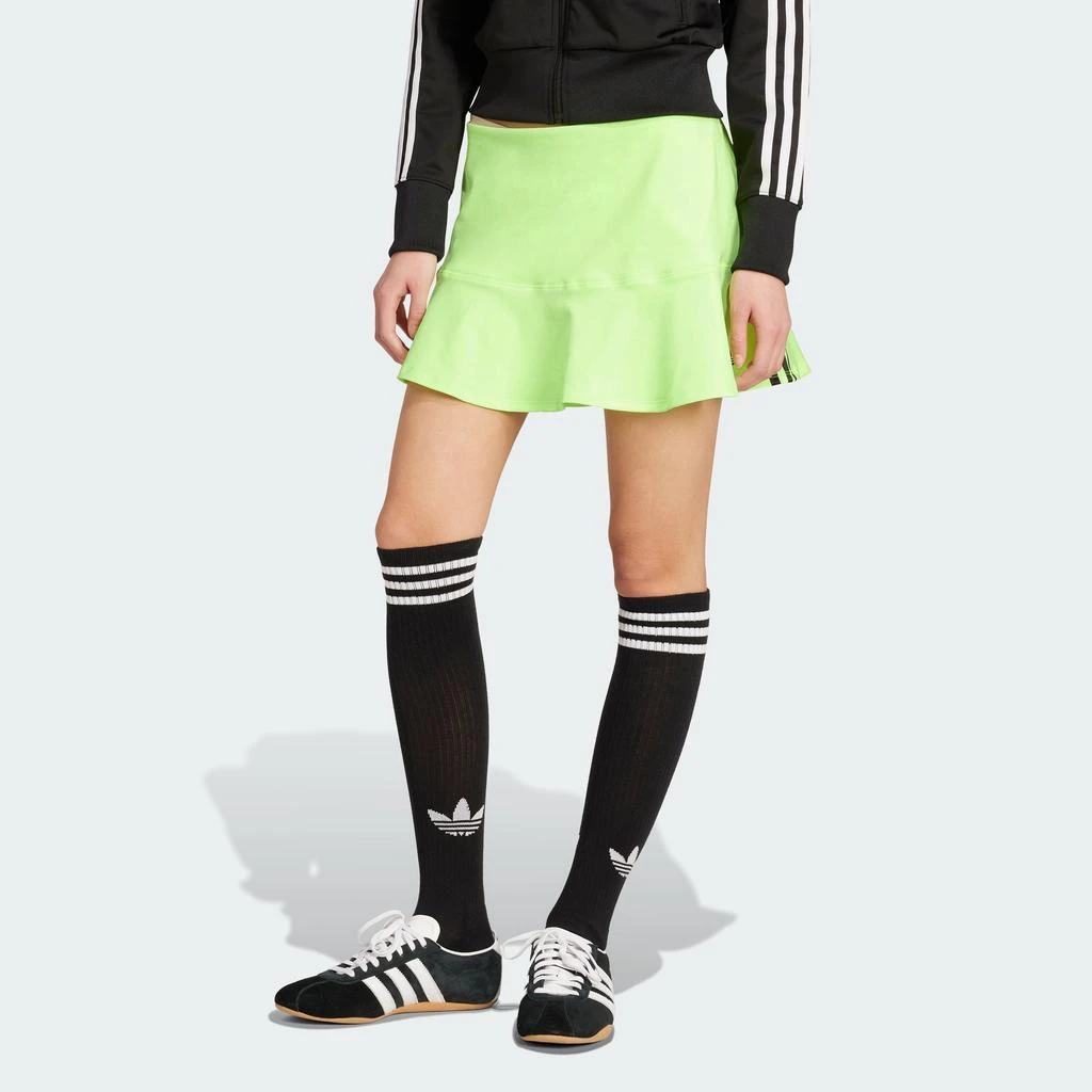 Adidas Women
s  Adicolor Interlock 3-Stripes Mini Skirt 1