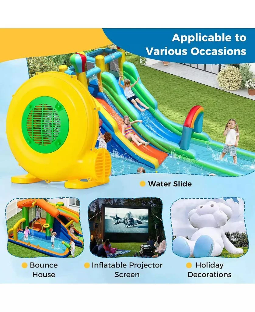 SUGIFT 480W Bounce House Blower with Handle and Ground Stakes 8