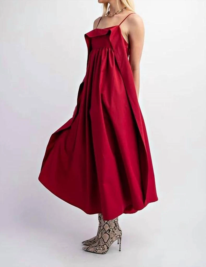 Gigio - Open Back Midi Dress  On Sale Now with Up to 32% Off | Discover  Exclusive Deals & Savings at BeyondStyle  Authentic GiGiO women > dresses  > midi|584087937|clothing|dresses|midi|om|polyester|red|solid|under $50