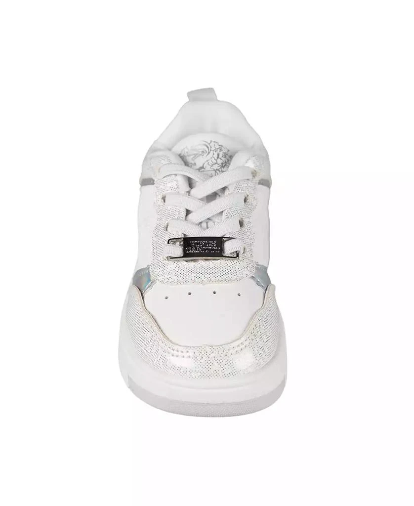 Vince Camuto Toddler Girls Court Elastic Laces Shimmer Sneaker 4