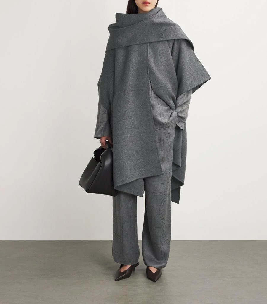 Totême Wool Double Scarf Coat 2
