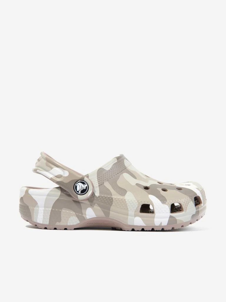 Crocs Crocs Kids Classic Camo Clog in Brown 1