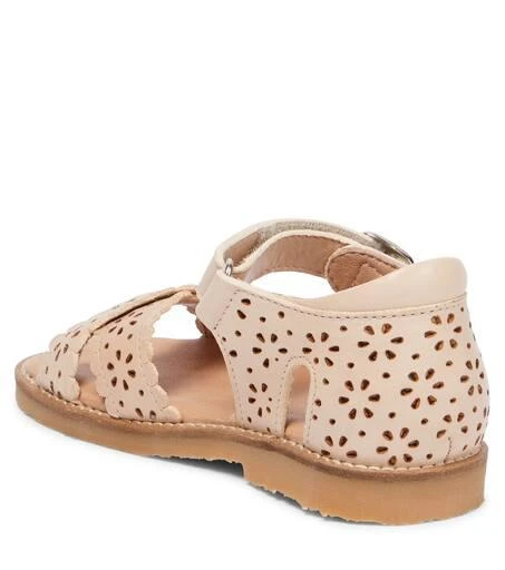 Petit Nord Scalloped leather sandals 3