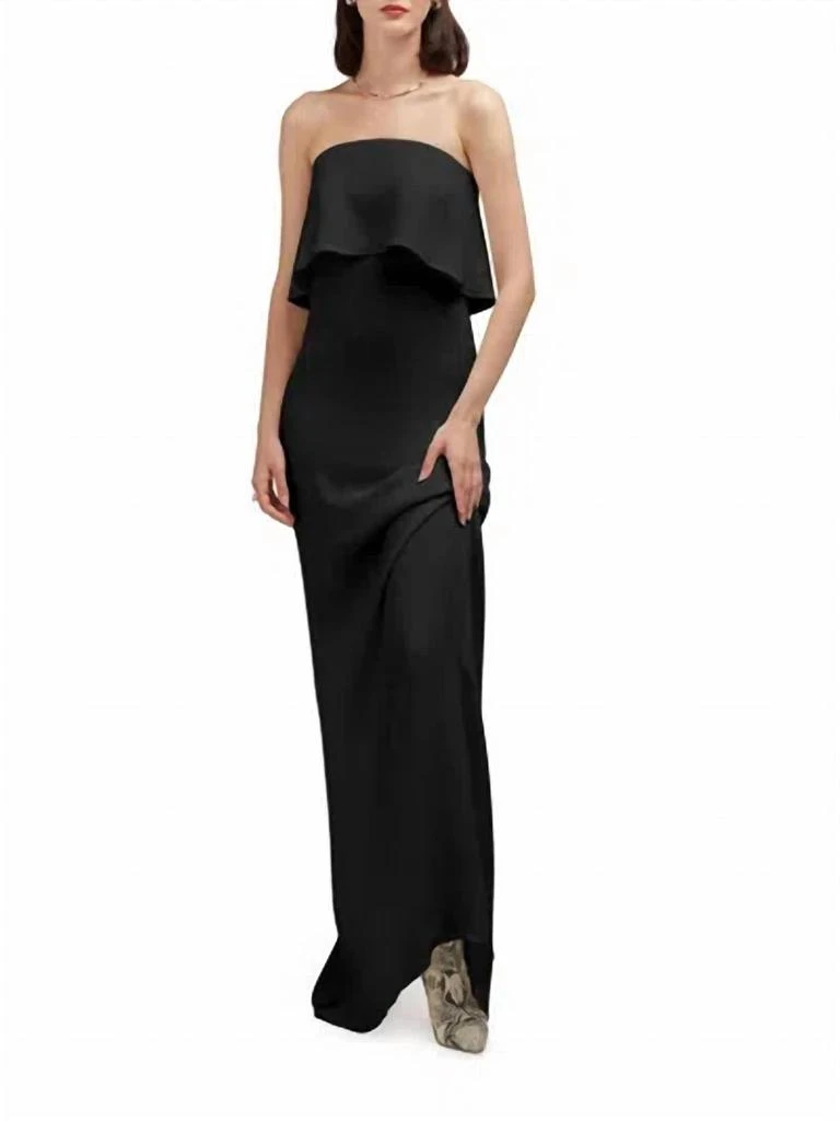 Careste Careste - Chiara Strapless Silk Column Gown