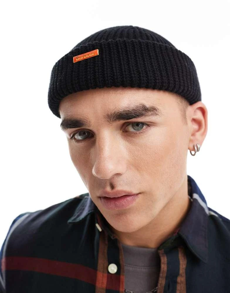 Barbour Barbour Mosely beanie hat in black 2