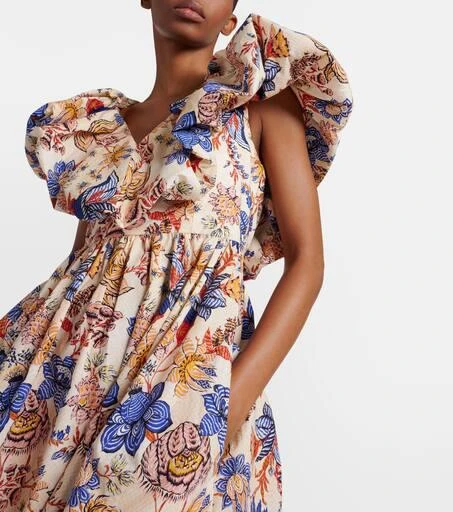 Ulla Johnson Francesca floral cotton poplin midi dress 4