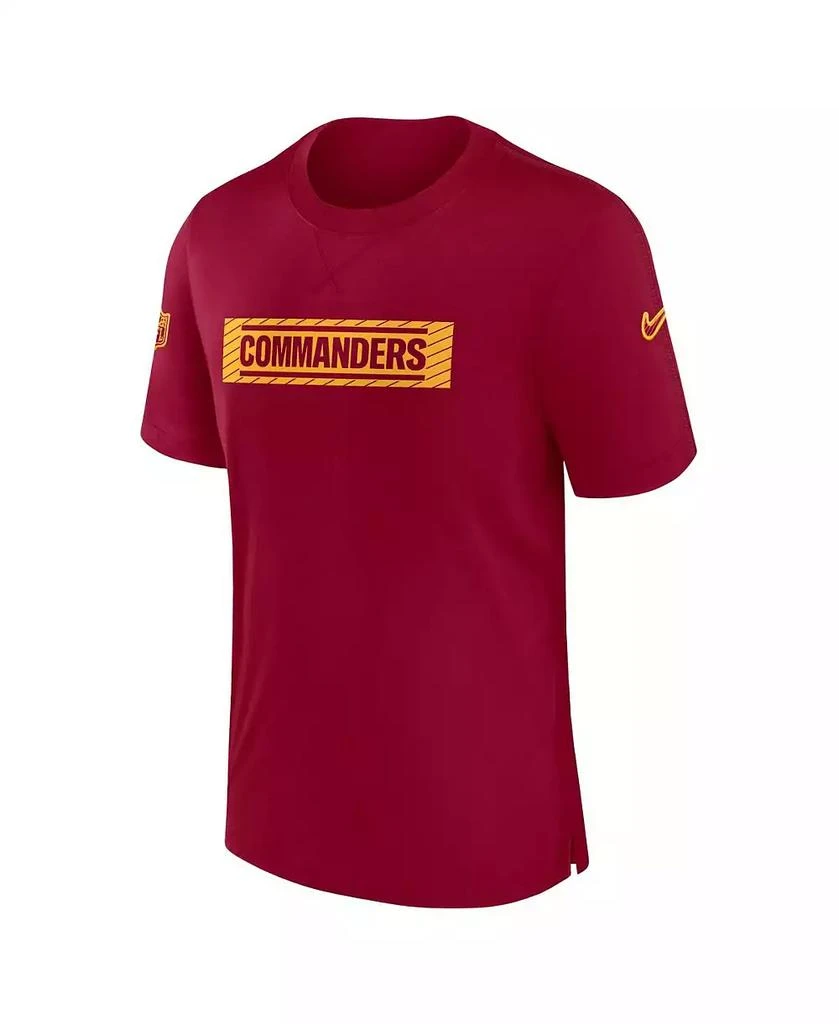 NIKE Men's Burgundy Washington Commanders Sideline Player Performance T-Shirt 2