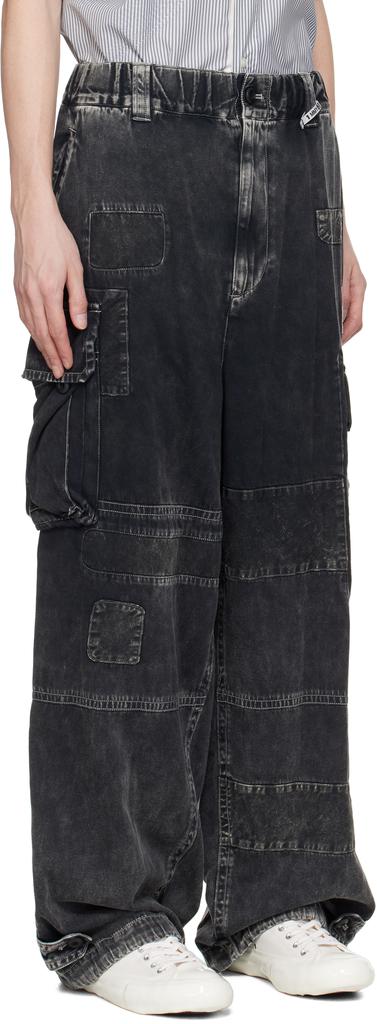 Black Repair Cargo Pants – On Sale Now with Up to 72% Off