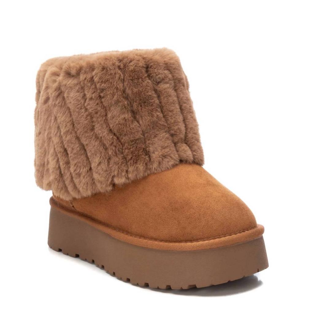 Xti Women's Winter Booties In Camel