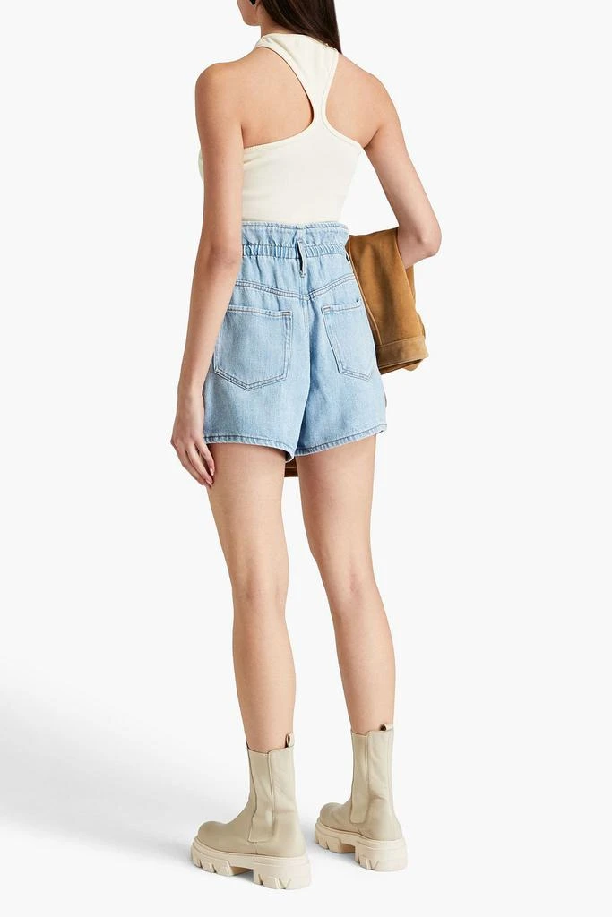 FRAME Pleated denim shorts 3