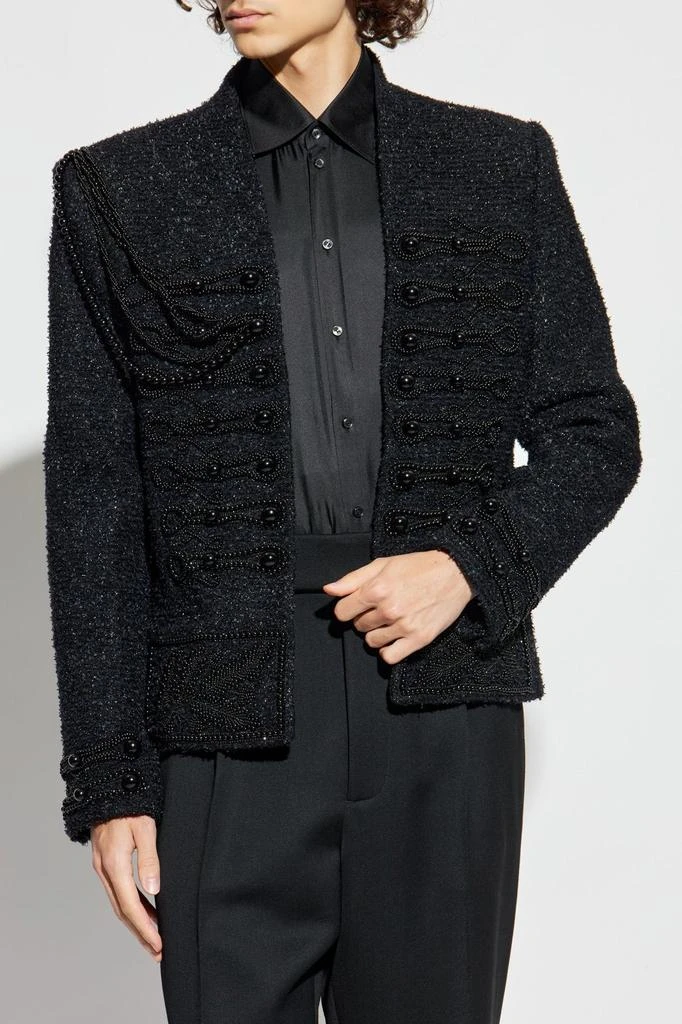 Balmain Balmain Embellished Tweed Blazer 2