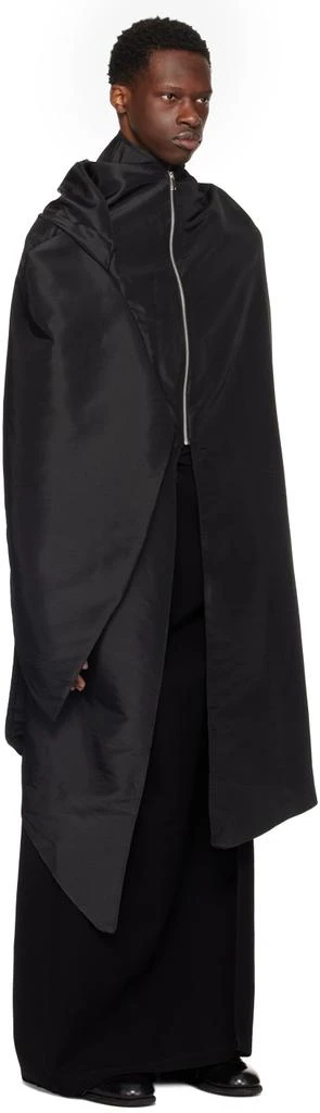 Nuba Black Poncho Coat 2