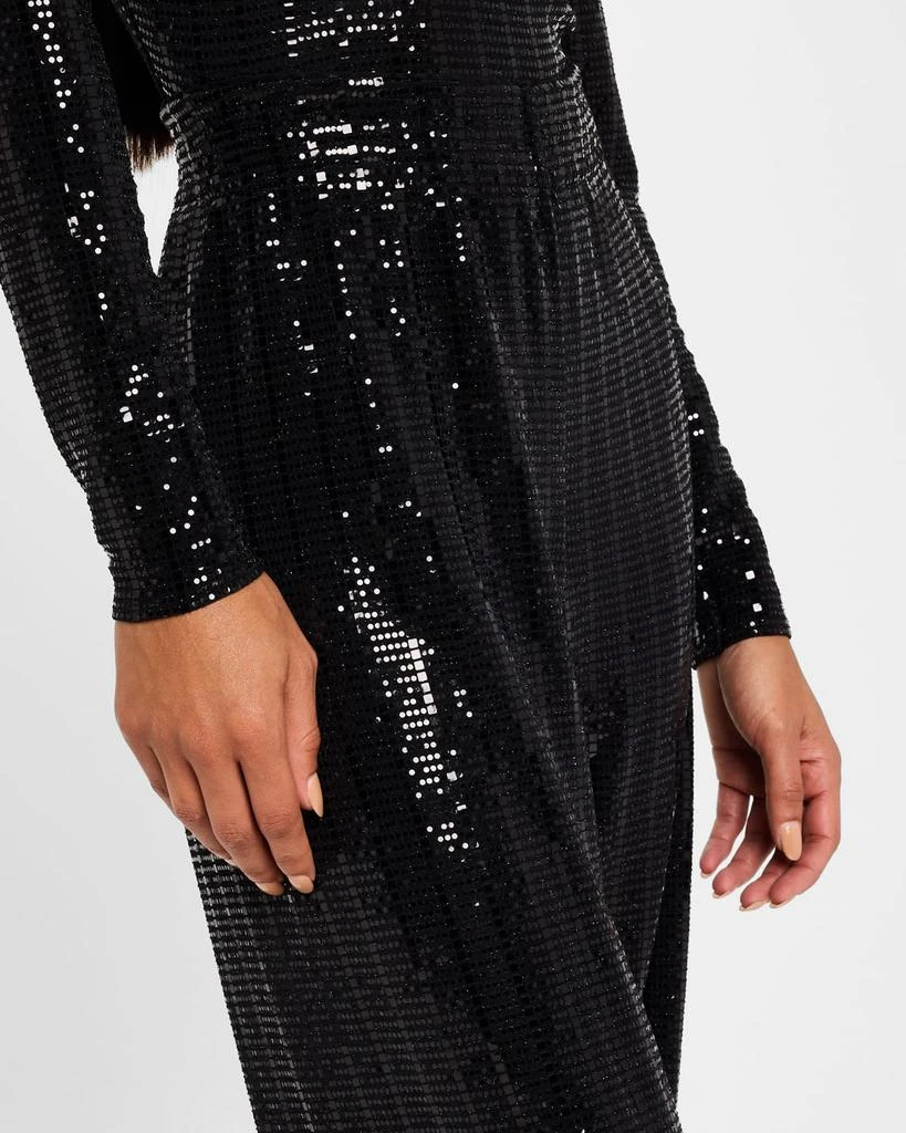 Alice + Olivia Elba Sequined Straight-Leg Pants 4