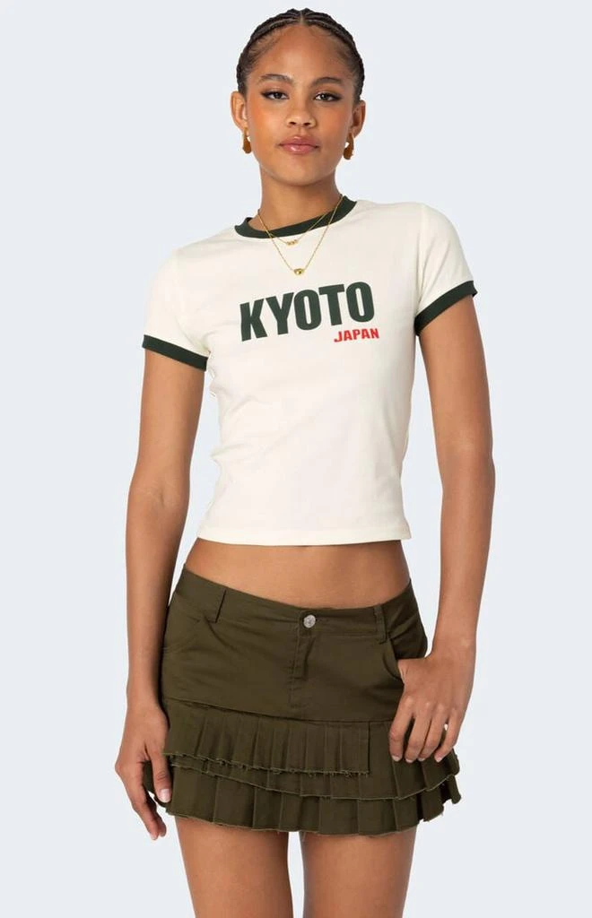 Edikted Kyoto Contrast T-Shirt 1