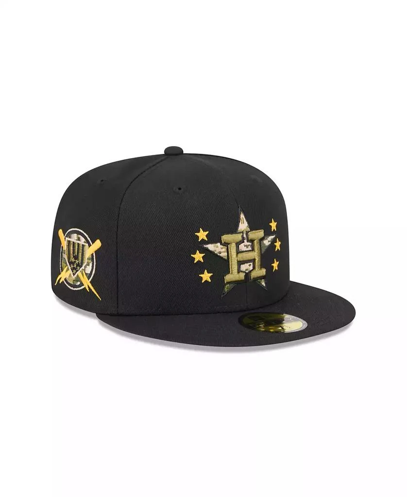 New Era Men's Black Houston Astros 2024 Armed Forces Day On-Field 59FIFTY Fitted Hat 2