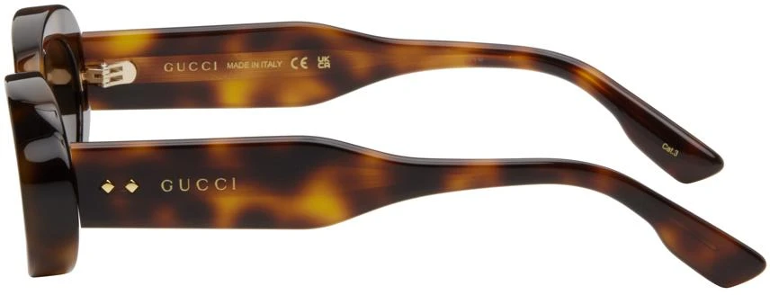 Gucci Tortoiseshell Oval Sunglasses 3