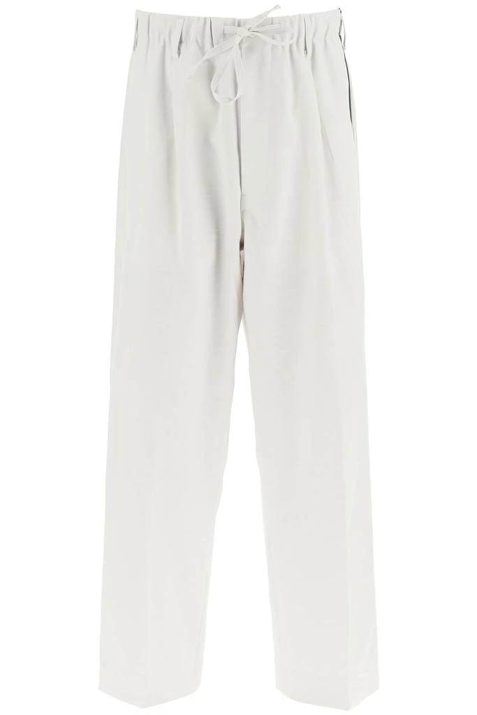 Y-3 lightweight twill pants with side stripes 1