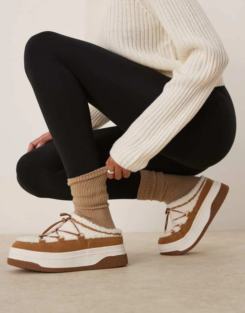 Pajar Pajar asos exclusive Jules shoes in chestnut tan 3