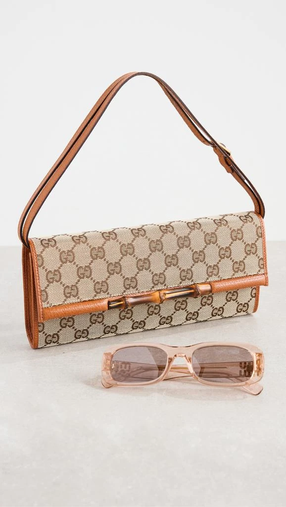 Shopbop Archive Gucci Bamboo Bar Clutch Bag, GG Canvas 2