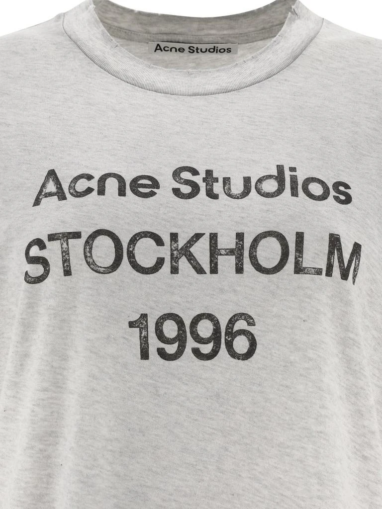 Acne Studios Acne Studios Logo Printed Crewneck T-Shirt 4